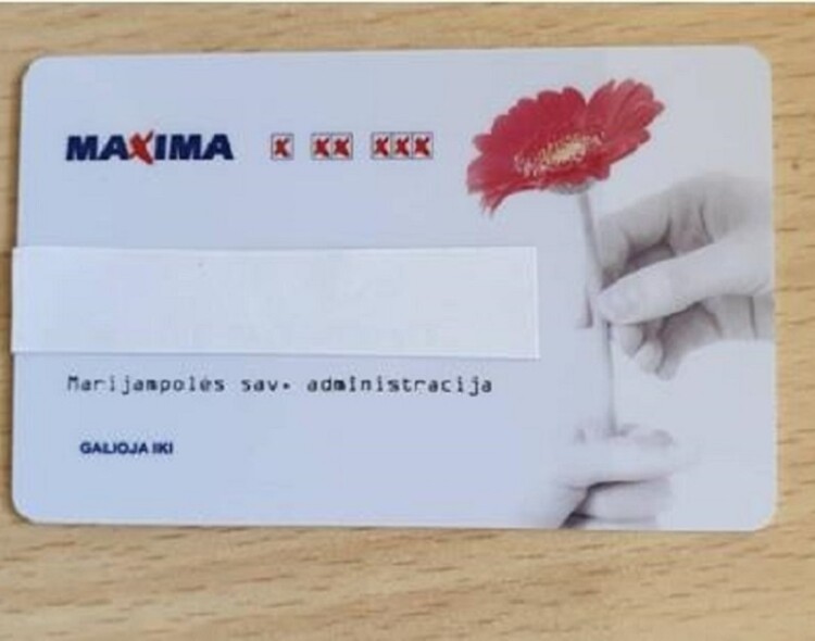 Su socialine kortele - į prekybos centrą „Maxima“